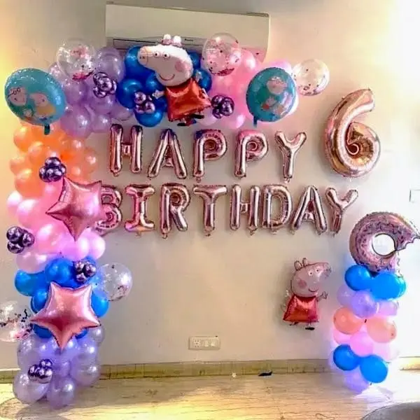 Peppa Party world Birthday Decor